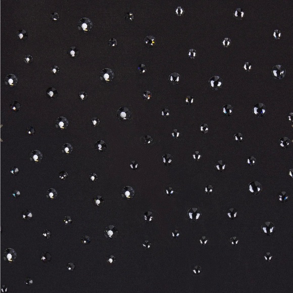 💎🎄SWAROVSKI X SKIMS💎🎄JELLY SHEER LONG SLEEVE CATSUIT- ONYX XXS NWT - Picture 3 of 3